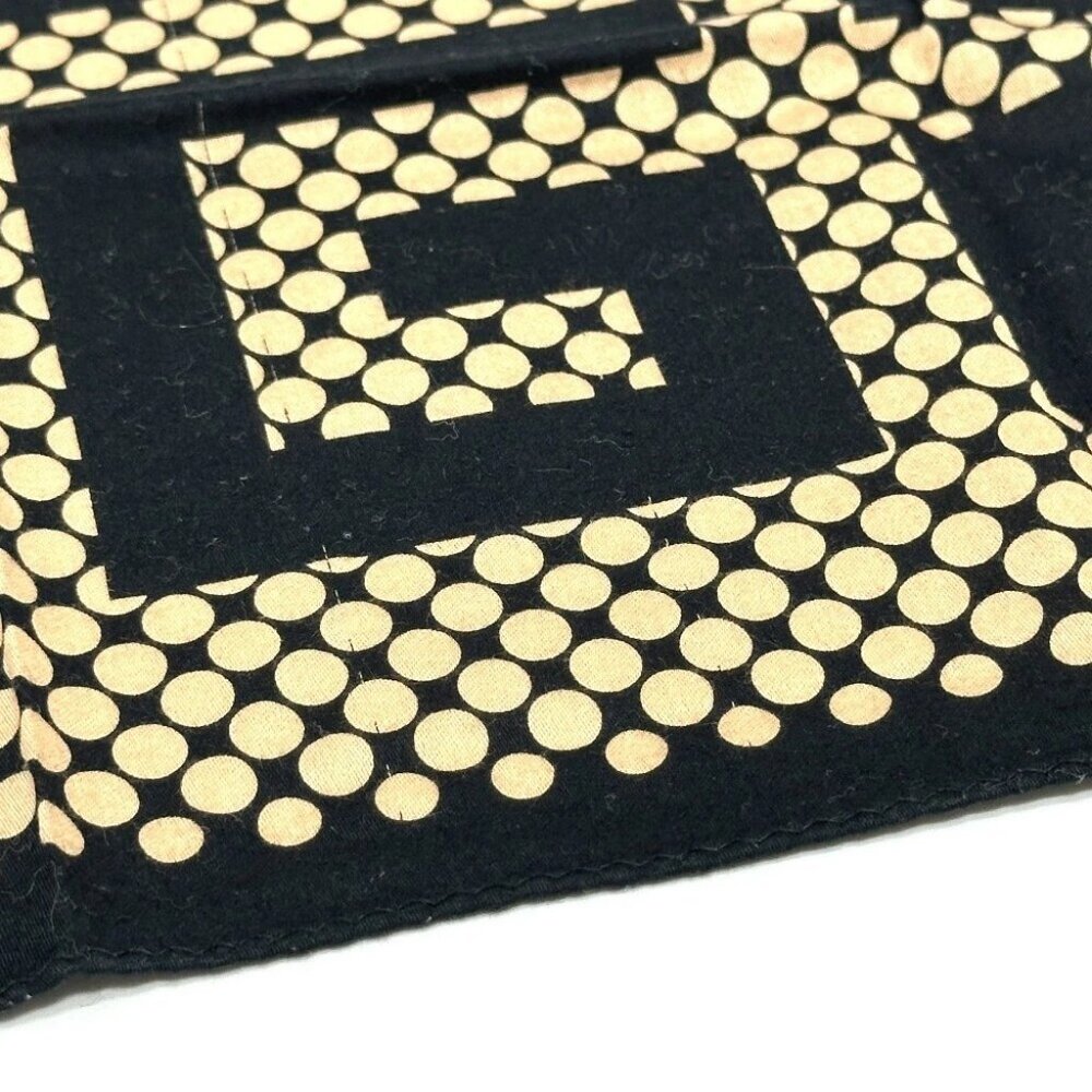 GIVENCHY logo handkerchief Scarf cotton Brown/Black - Picture 11 of 13